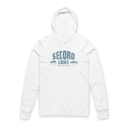 "Secord Lake, Better with Water" Long Sleeve Tee Hoodie