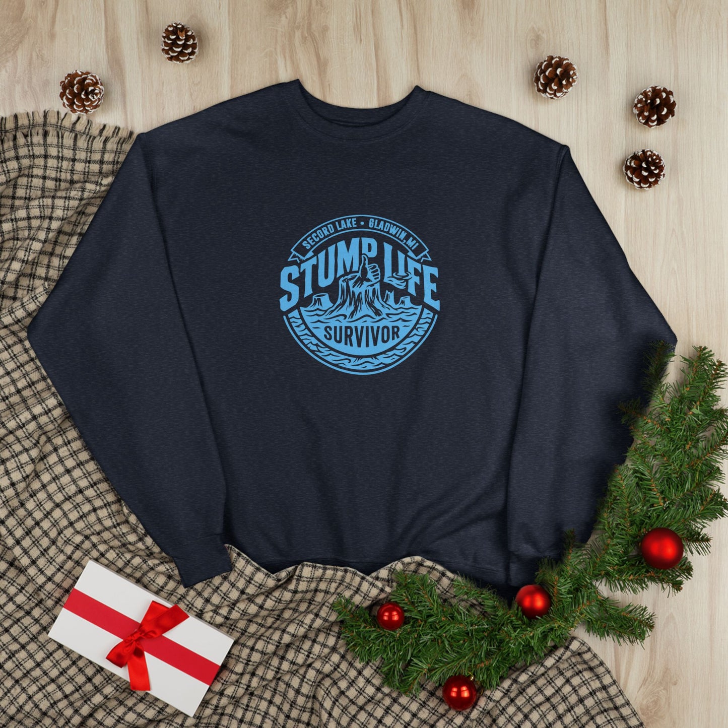 "Stump Life Survivor" Vintage Crewneck Sweatshirt
