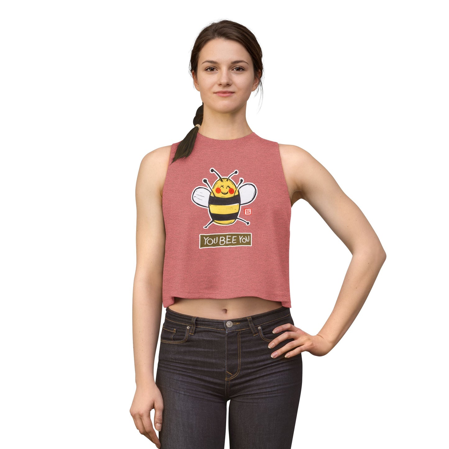 Meaningful Growth Crop Tank | "Small Good Things" Summer Top | Mindful Graphic Muscle Tee