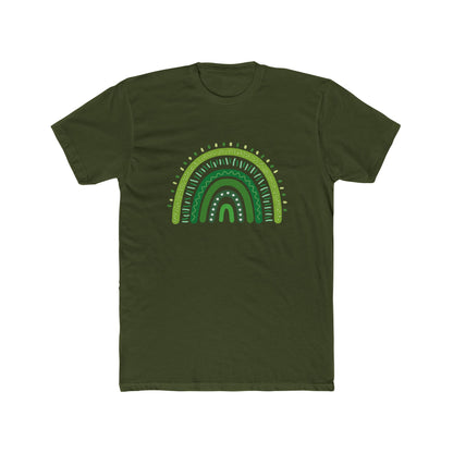Lucky Men's Shamrock T-Shirt | Green Rainbow & Clover Graphic | St. Patrick's Day Apparel