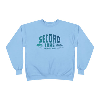 "Secord Lake, Better With Water" Crewneck Sweatshirt