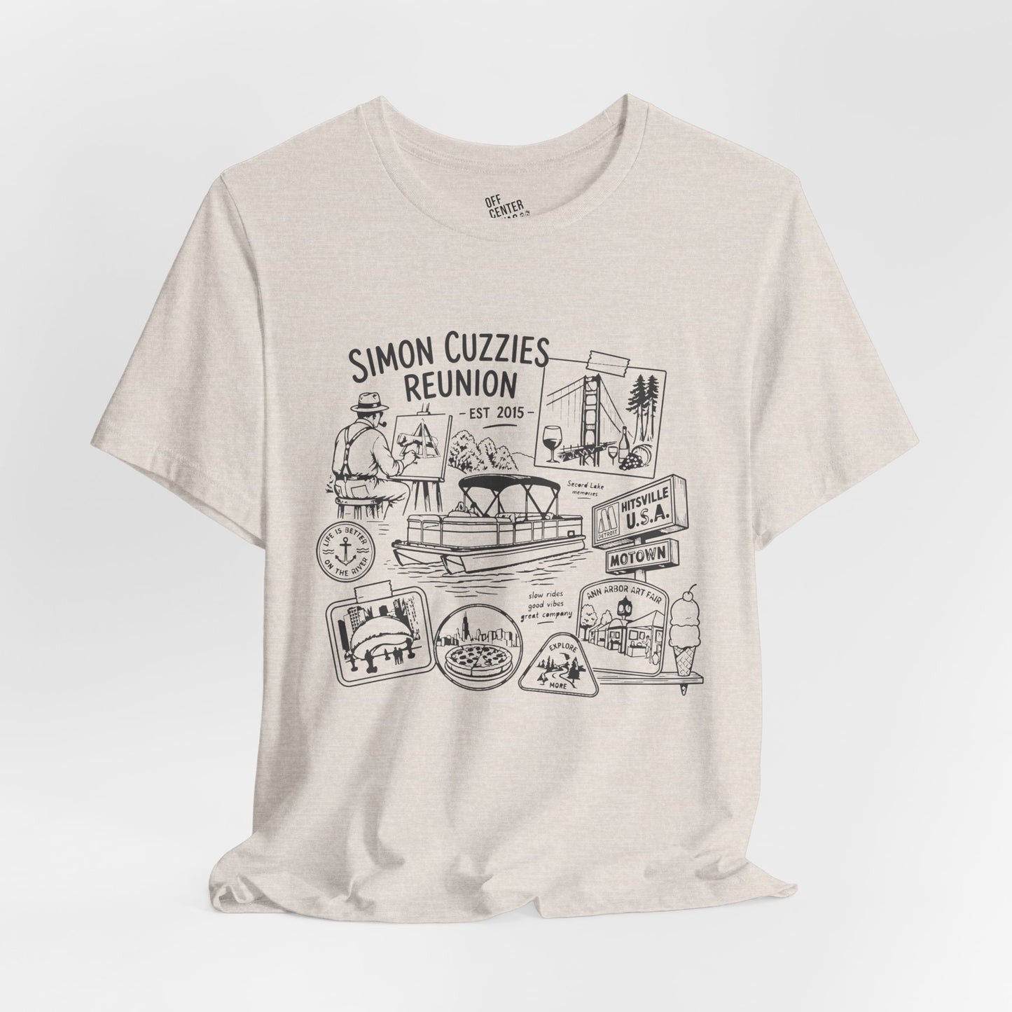 "Cuzzie Reunion" Unisex Jersey Short Sleeve Tee