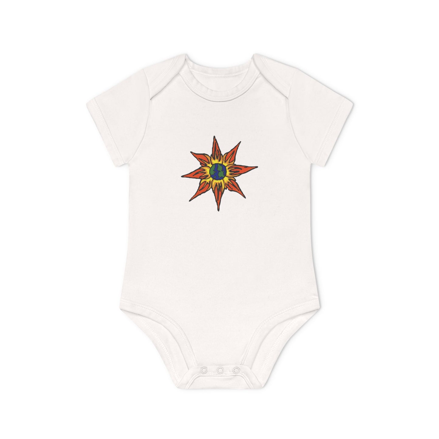 "Mother Bloom" Organic Baby Bodysuit