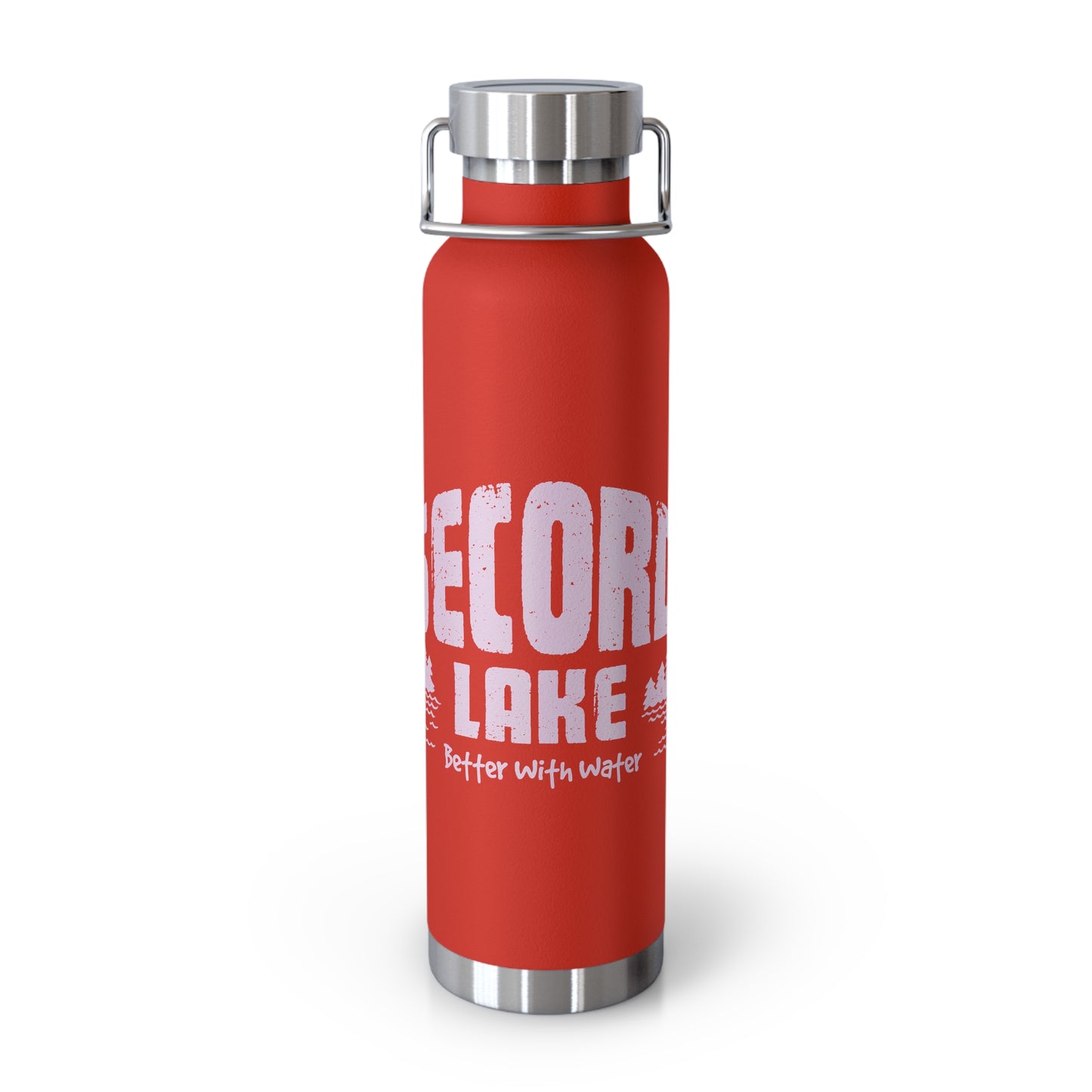 "Secord Lake, Better with Water" 22oz Insulated Water Bottle