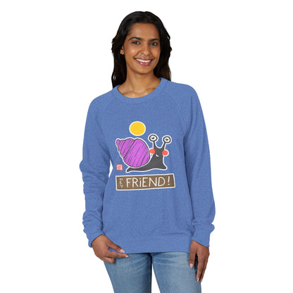 "Bruh" Frog Raglan Crewneck | Small Good Things Collection | Relatable Humor French Terry Sweatshirt