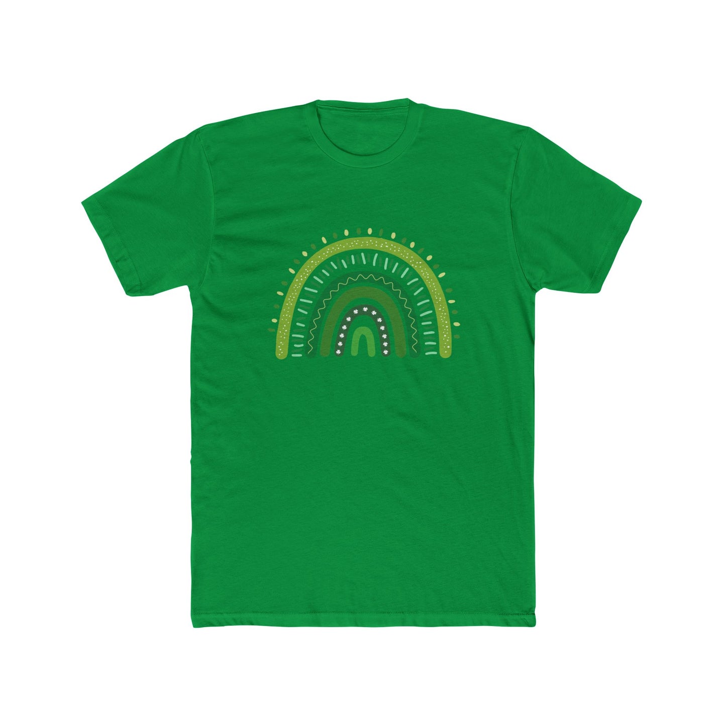 Lucky Men's Shamrock T-Shirt | Green Rainbow & Clover Graphic | St. Patrick's Day Apparel