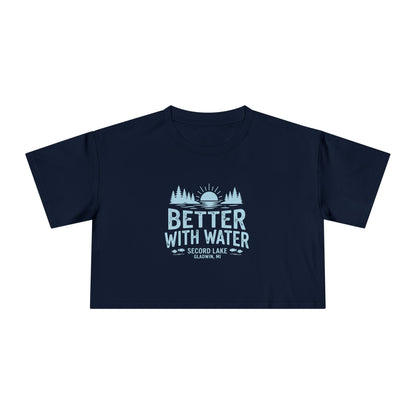 "Better With Water" Crop Tee