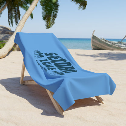 "Secord Lake, Better With Water" Beach Towel