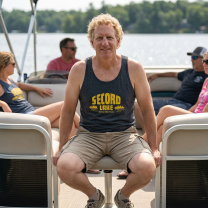 "Secord Lake, Better With Water" Women's Racerback Tank