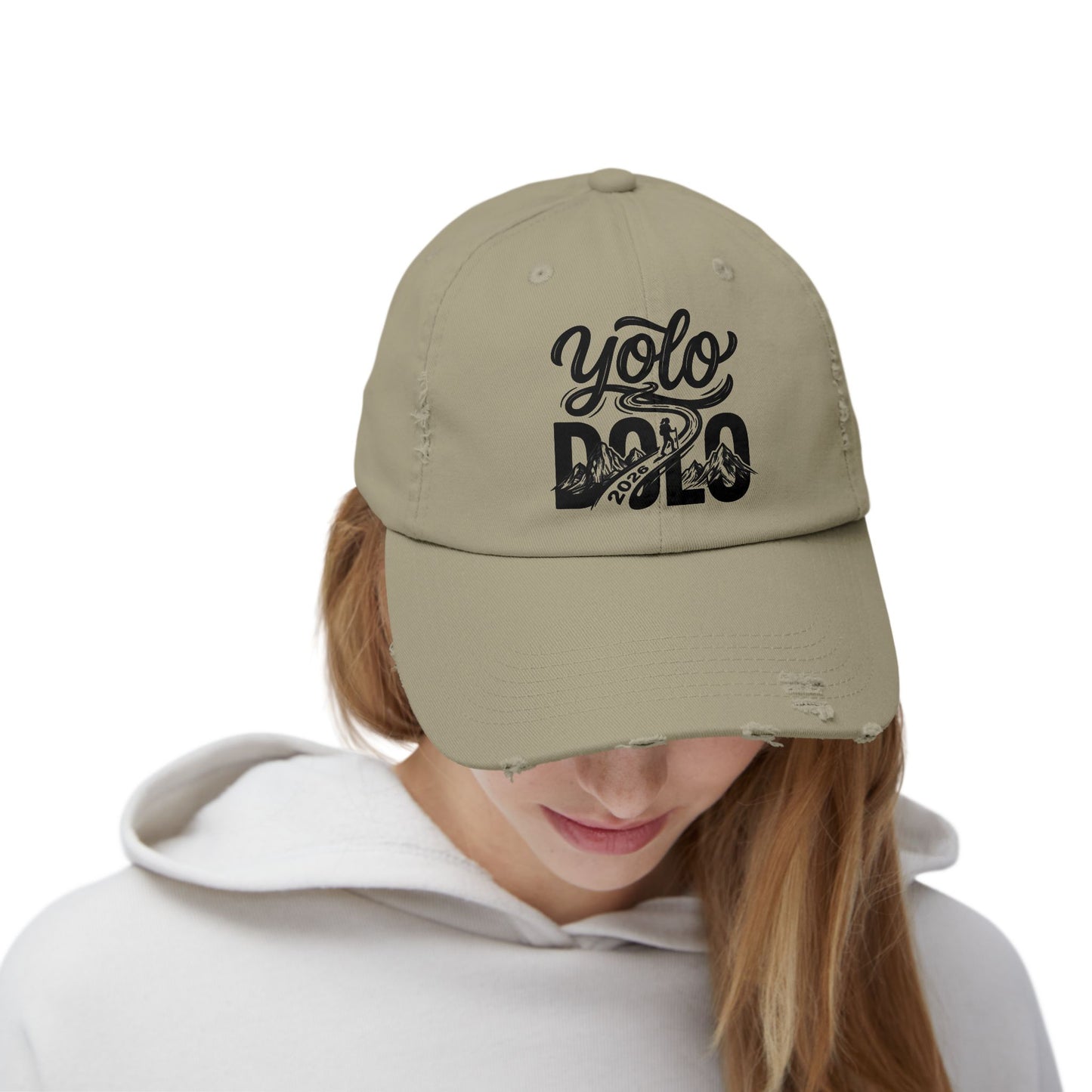 YOLO DOLO – Distressed Baseball Cap