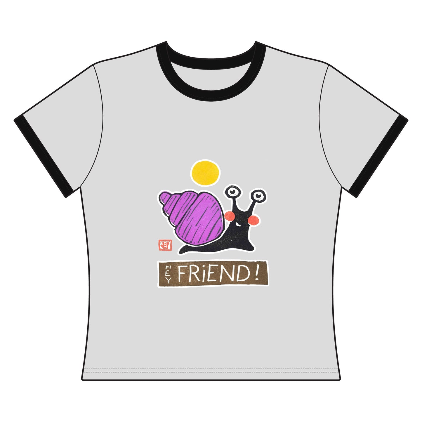 "Small Good Things, Hey Friend" Ringer Tee