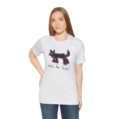 “Does He Byte?”  — Graphic Tee