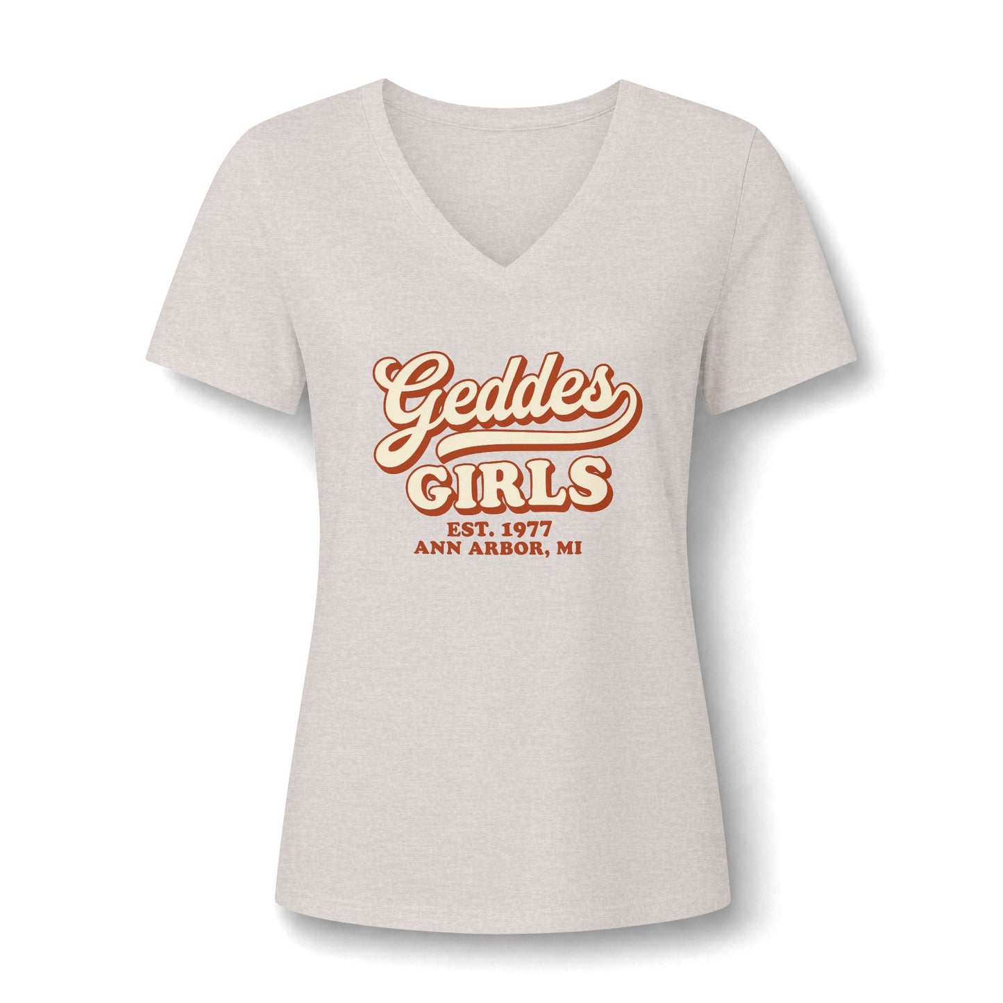 "Geddes Girls" Retro Women's V-Neck Tee