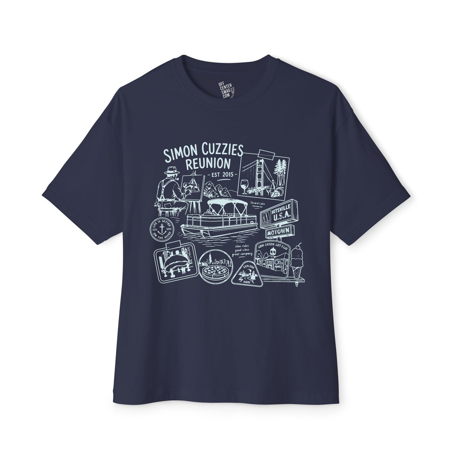 "Cuzzie Reunion" Unisex Oversized Boxy Tee