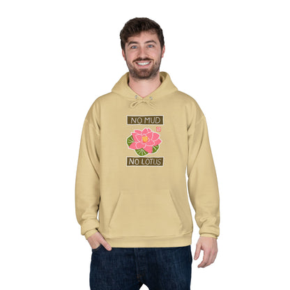 "No Mud No Lotus" Lotus Flower Hoodie | Yoga Sweatshirt | Mindfulness Apparel