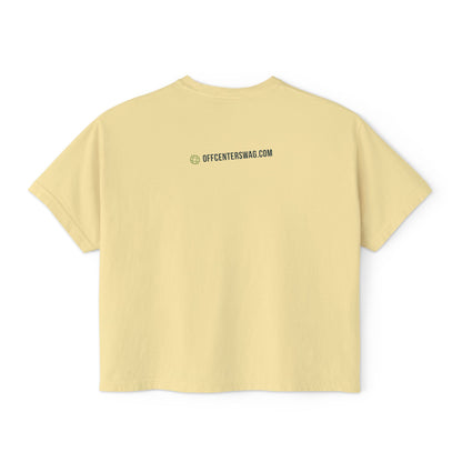 Boxy Tee — 'Slightly Tilted Totally You' Cute Frog Graphic Women's Shirt