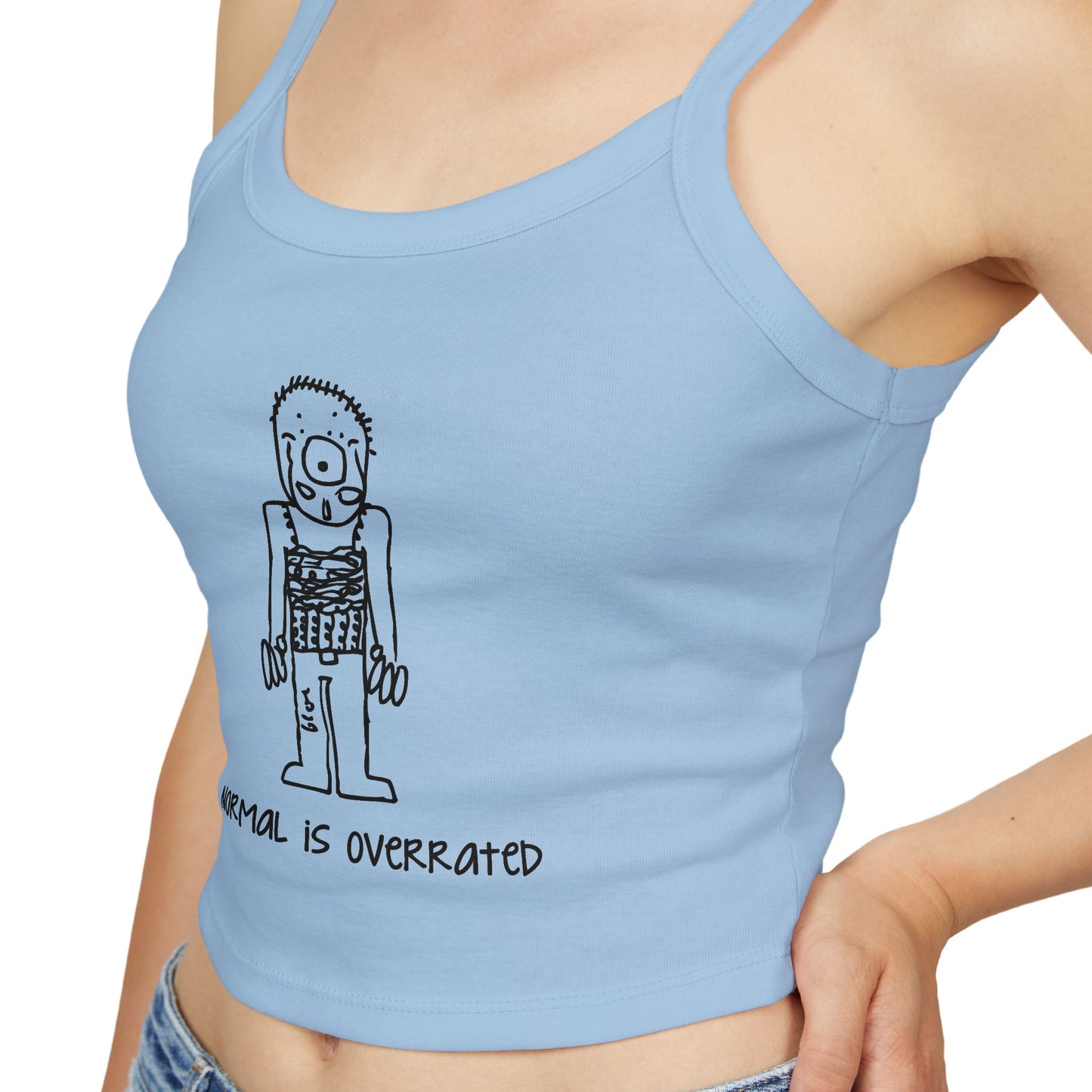 "Normal Is Overrated "Women's Cropped Tank Top
