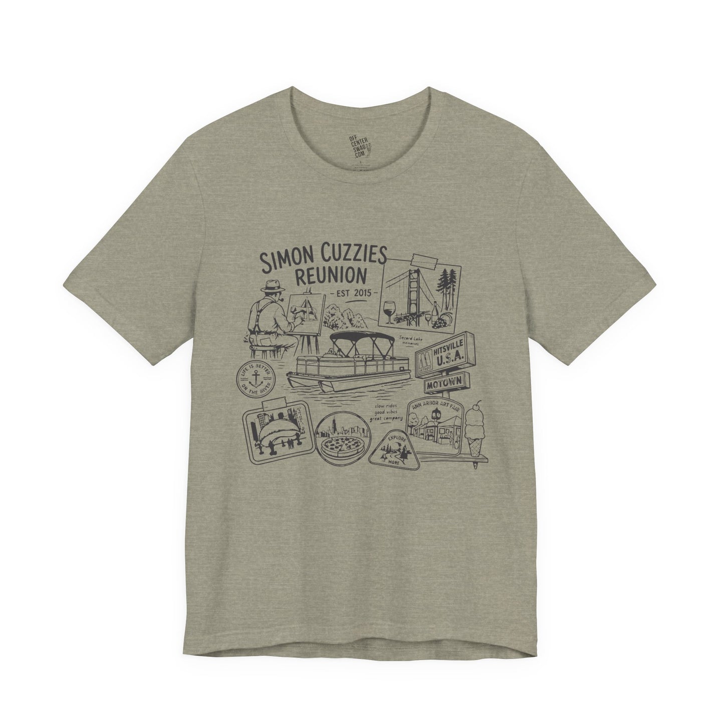 "Cuzzie Reunion" Unisex Jersey Short Sleeve Tee
