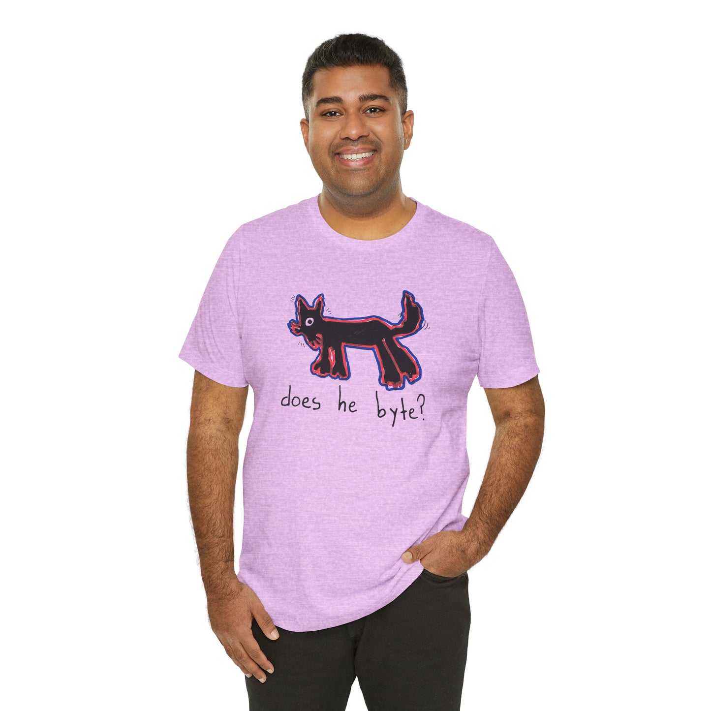 “Does He Byte?”  — Graphic Tee