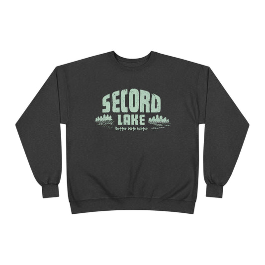 "Secord Lake, Better With Water" Vintage Crewneck Sweatshirt