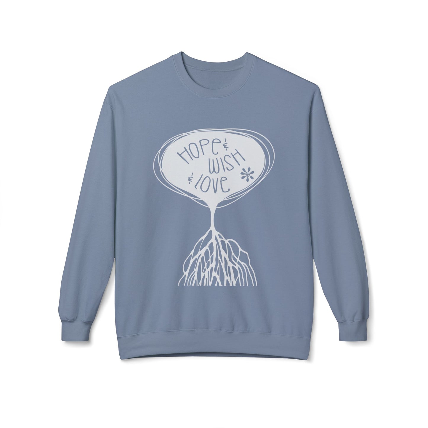 "Hope & Wish & Love" Crewneck Sweatshirt