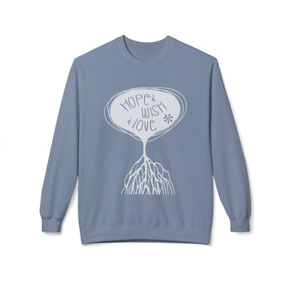"Hope & Wish & Love" Crewneck Sweatshirt