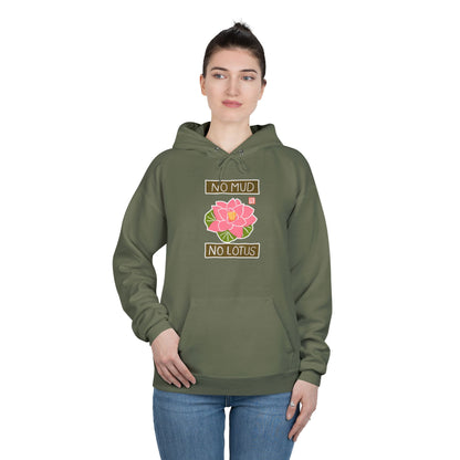 "No Mud No Lotus" Lotus Flower Hoodie | Yoga Sweatshirt | Mindfulness Apparel