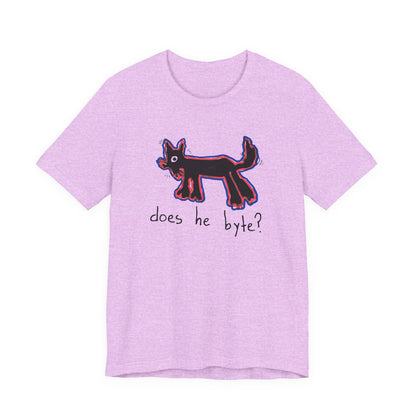 “Does He Byte?”  — Graphic Tee