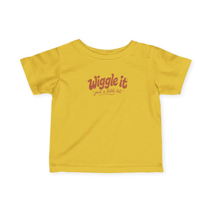 "Wiggle It, Just a Little Bit" Cute Baby Graphic Shirt