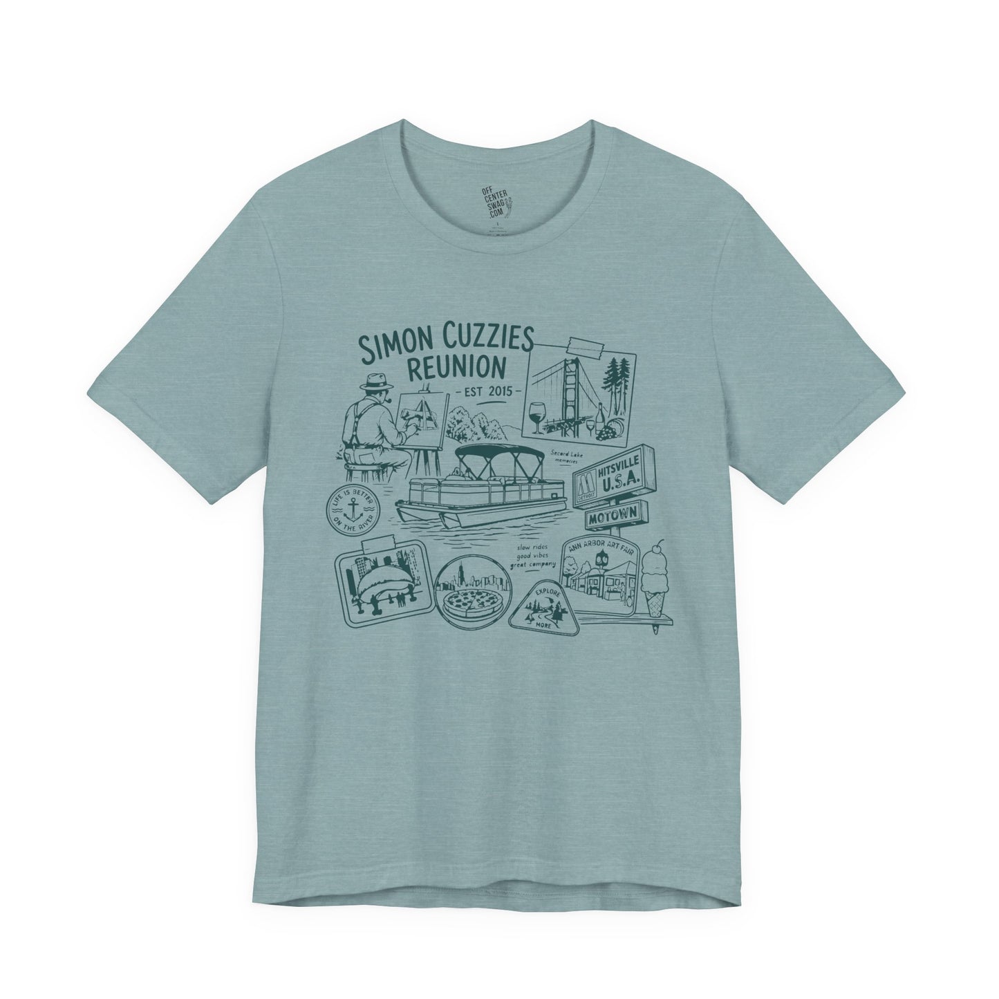 "Cuzzie Reunion" Unisex Jersey Short Sleeve Tee