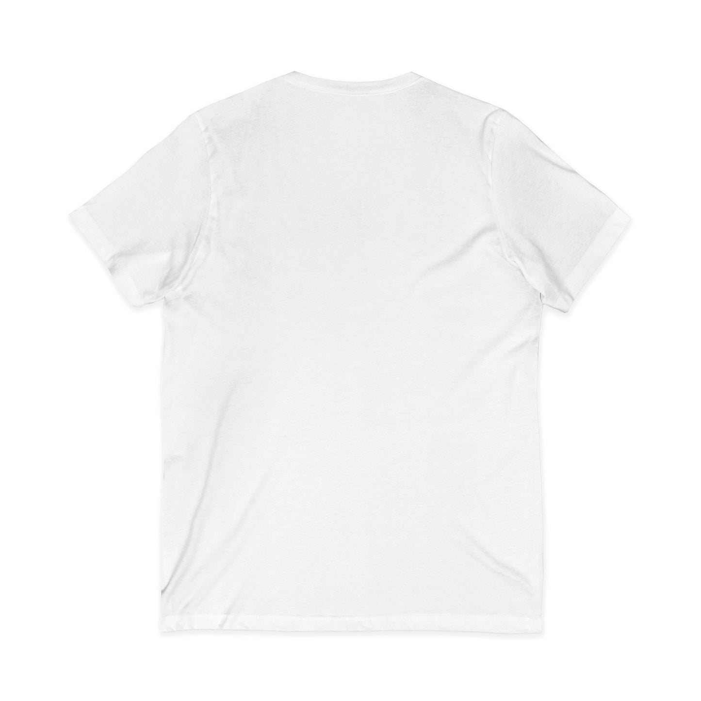Off Centered Unisex Jersey Short Sleeve V-Neck Tee (pl)
