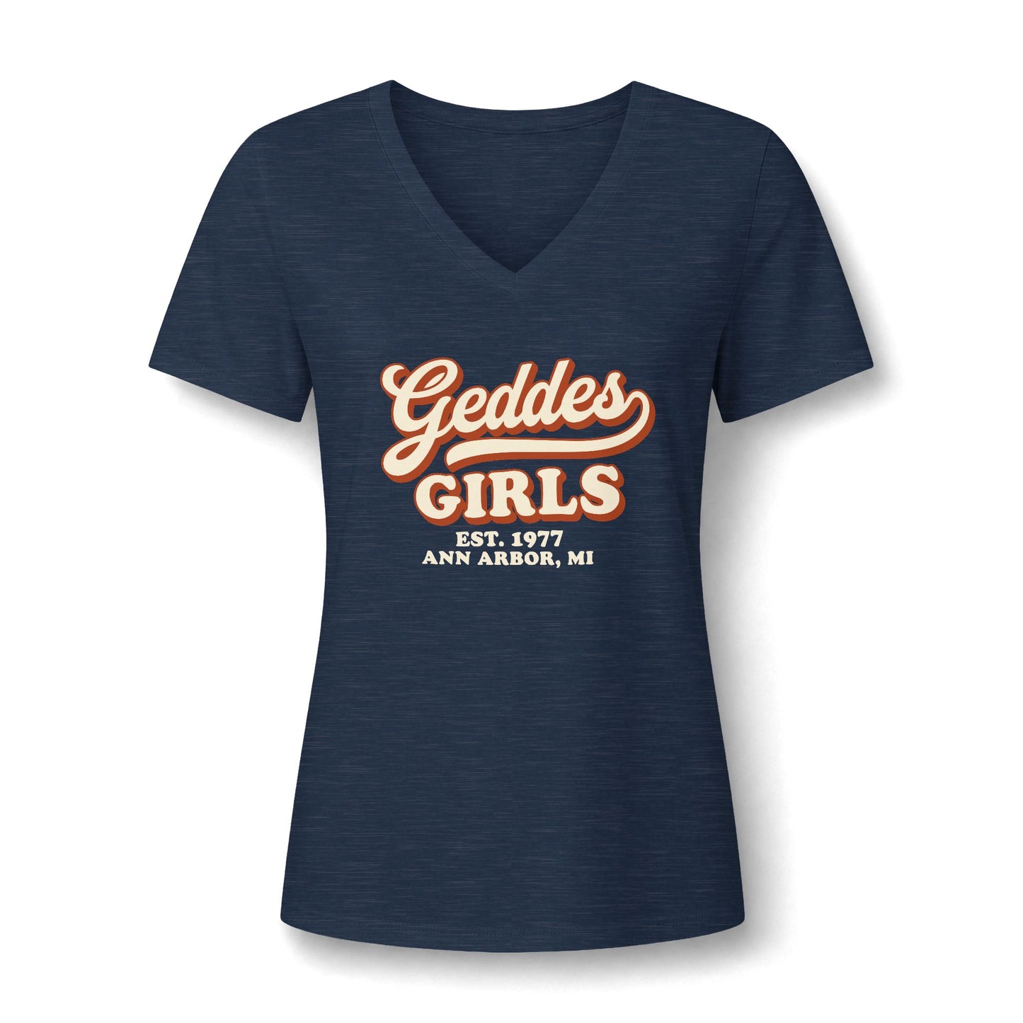 "Geddes Girls" Retro Women's V-Neck Tee
