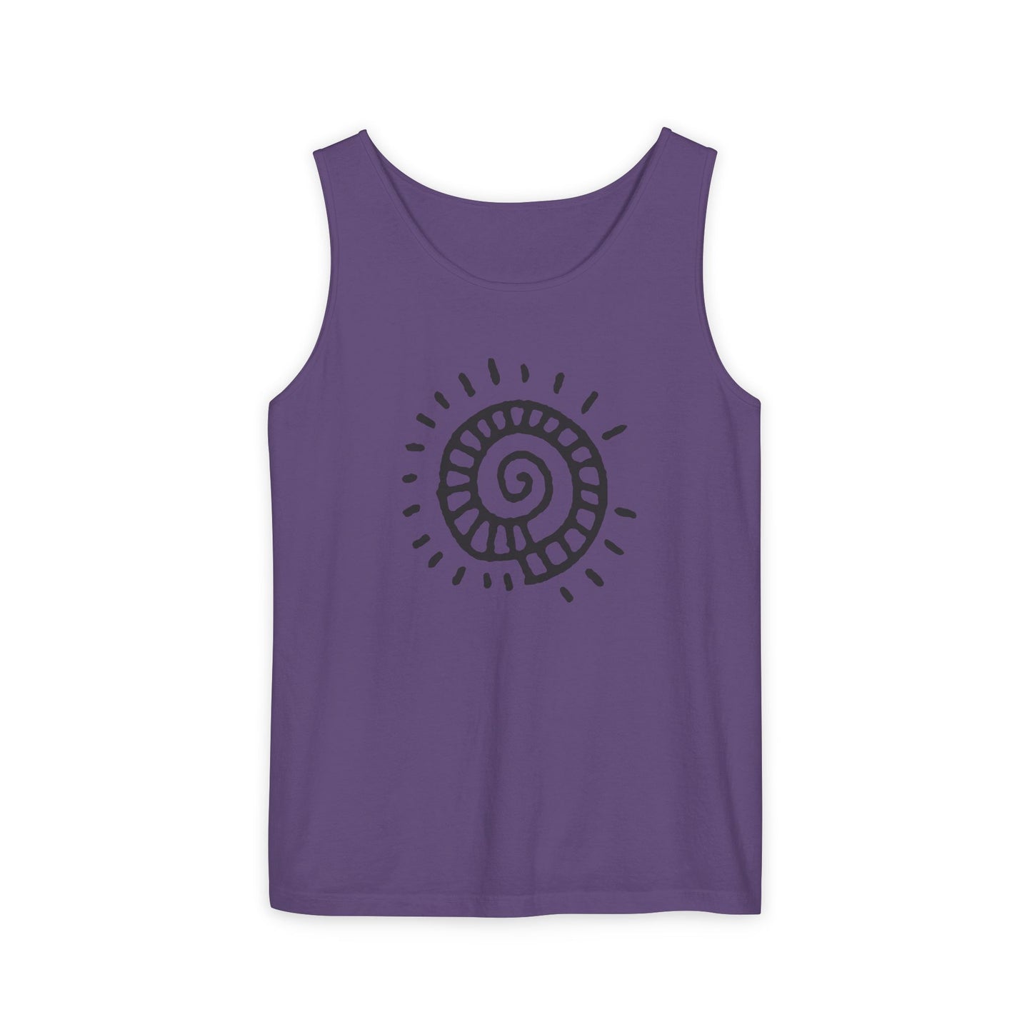 "Spiral Sun"  —  Boho Tank Top