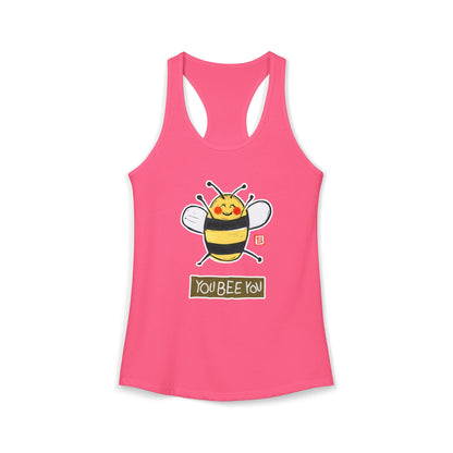 Authenticity Graphic Tank | "You Bee You" Racerback | Self-Acceptance Gift for Her