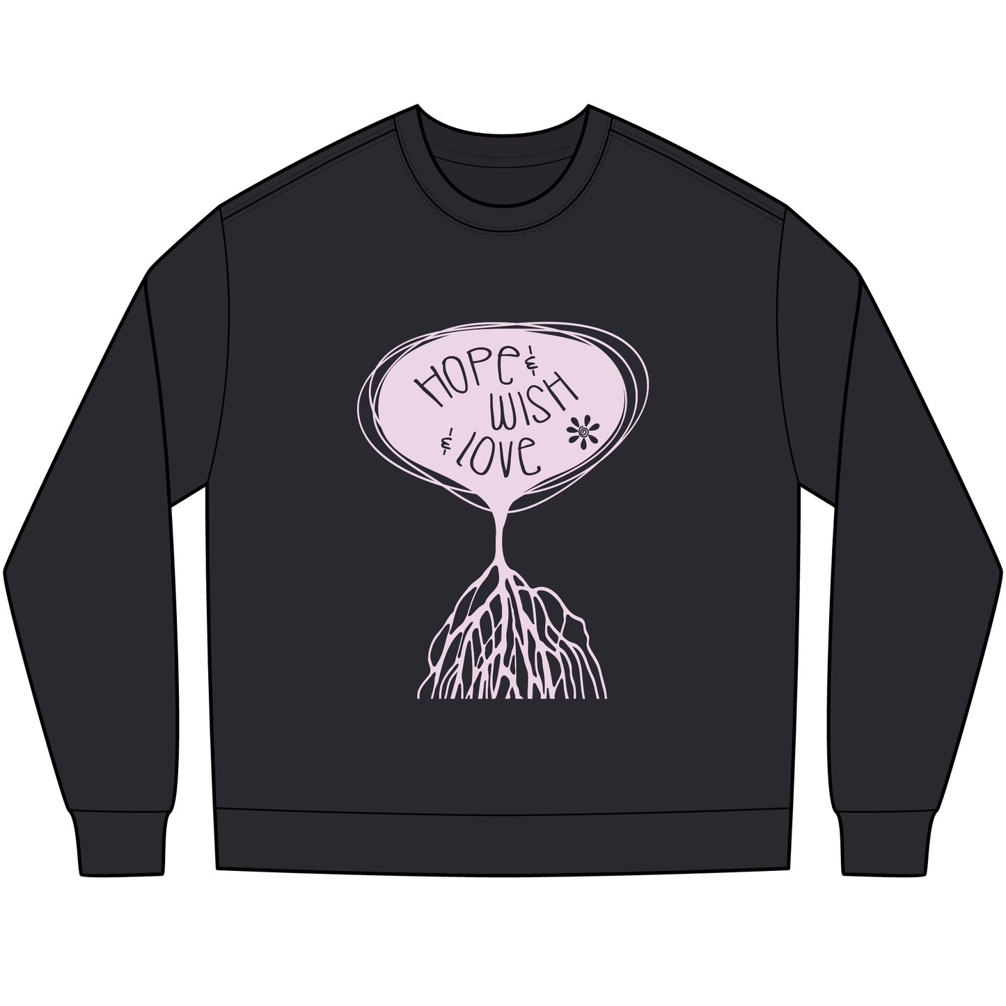 "Hope & Wish & Love" Bella + Canava Long Sleeve Tee