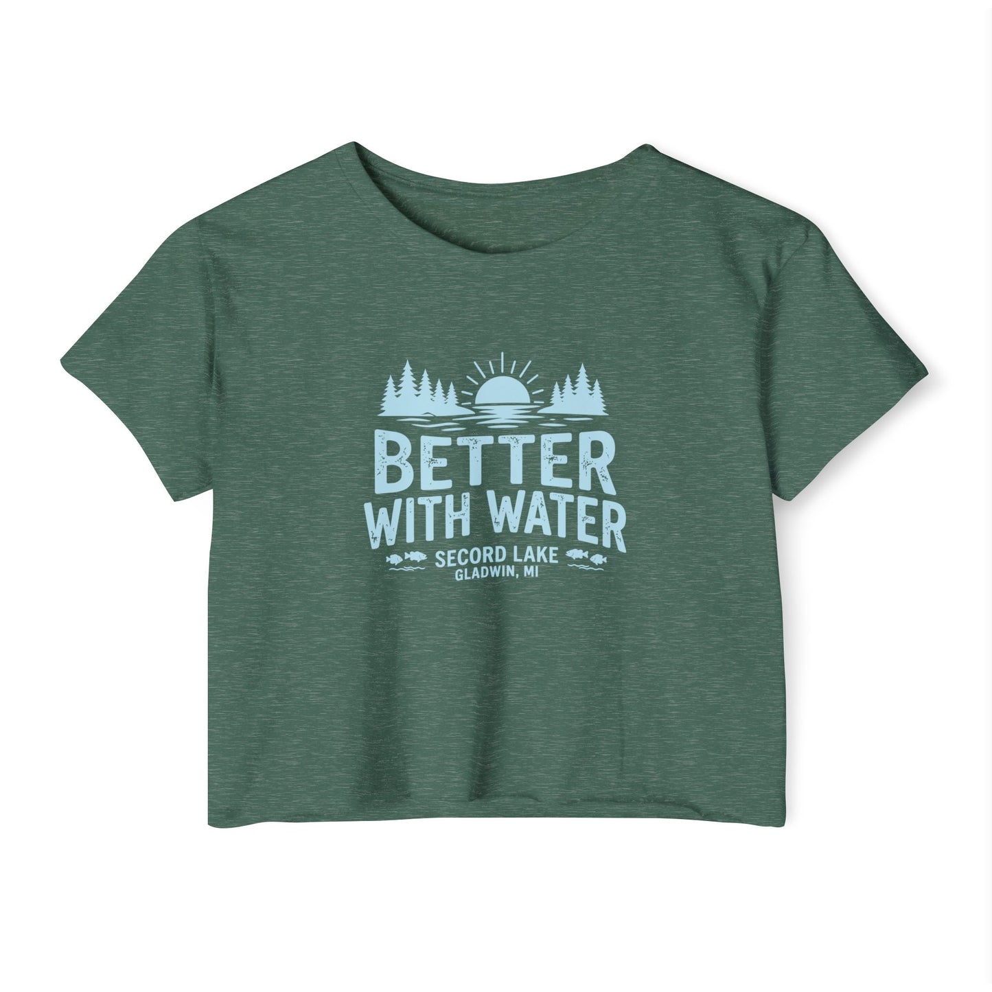 "Better With Water" Crop Top
