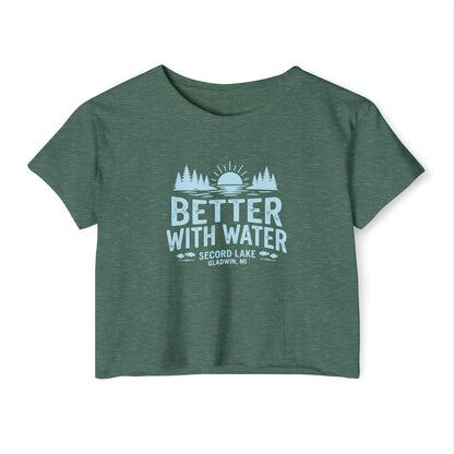 "Better With Water" Crop Top