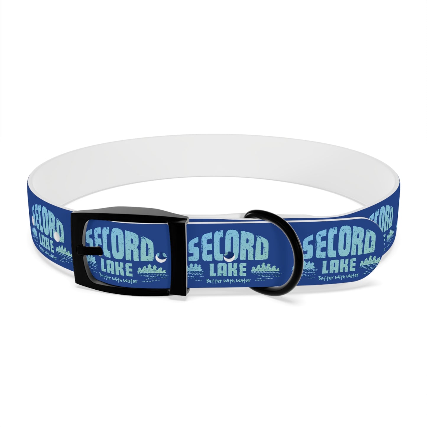 "Secord Lake, Better With Water" Dog Collar