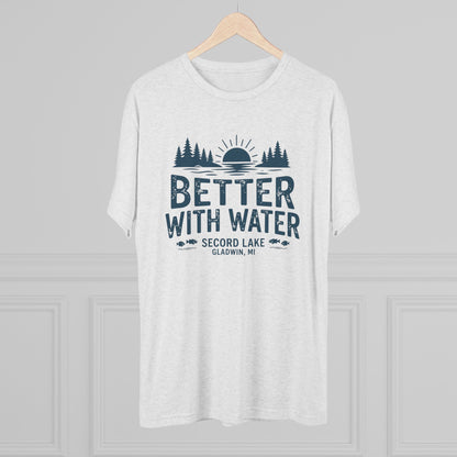 "Better With Water" Secord Lake Crew Tee