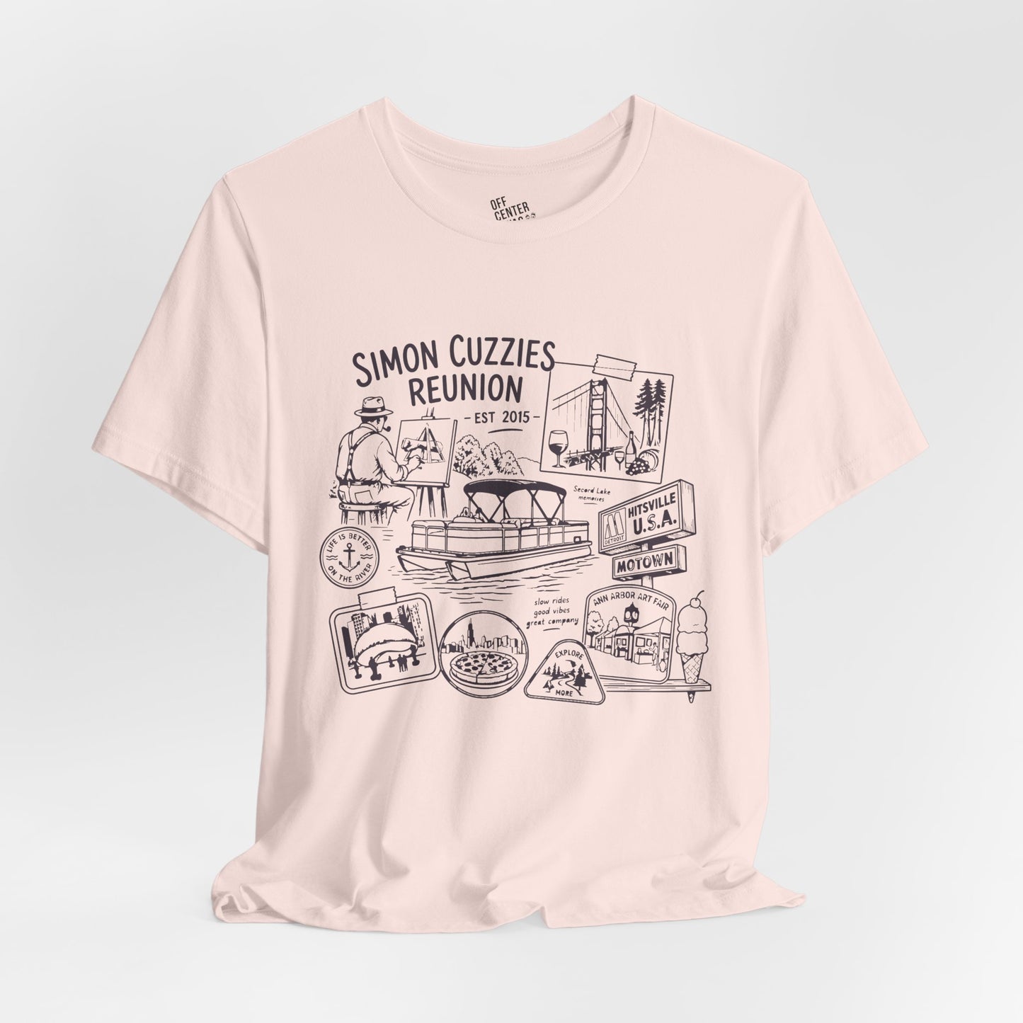 "Cuzzie Reunion" Unisex Jersey Short Sleeve Tee