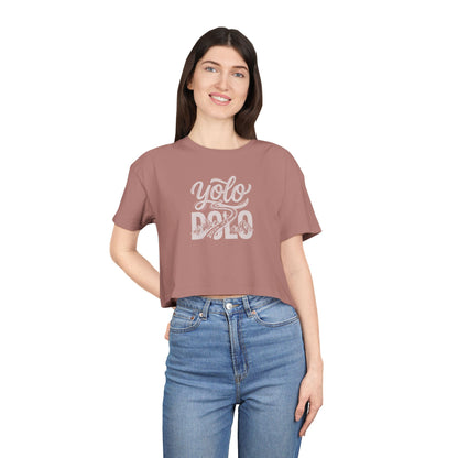 "YOLO DOLO" Women's Crop Tee