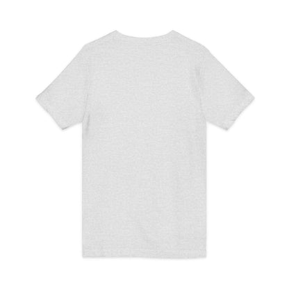 Off Centered Unisex Jersey Short Sleeve V-Neck Tee (pl)