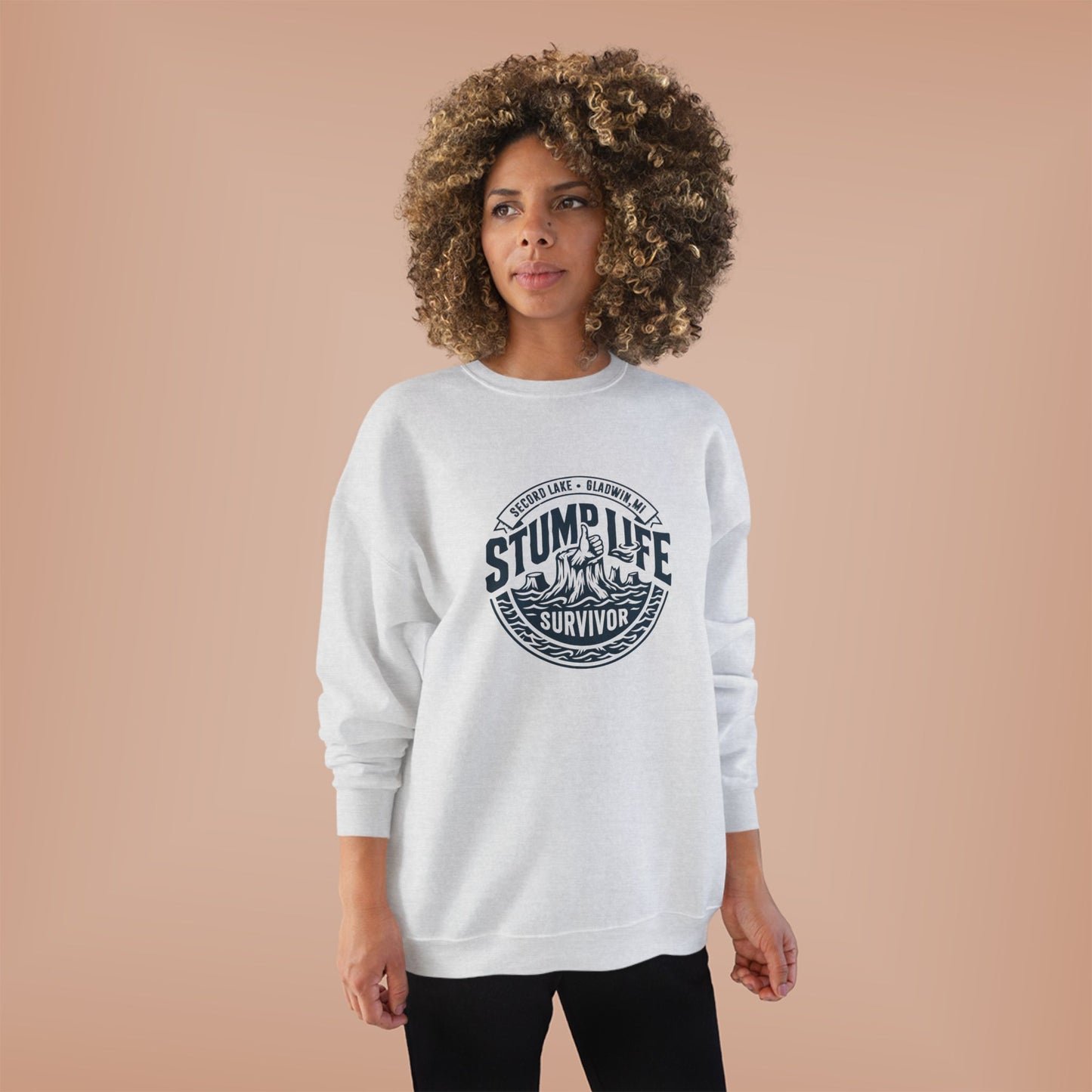 "Stump Life Survivor" Vintage Crewneck Sweatshirt