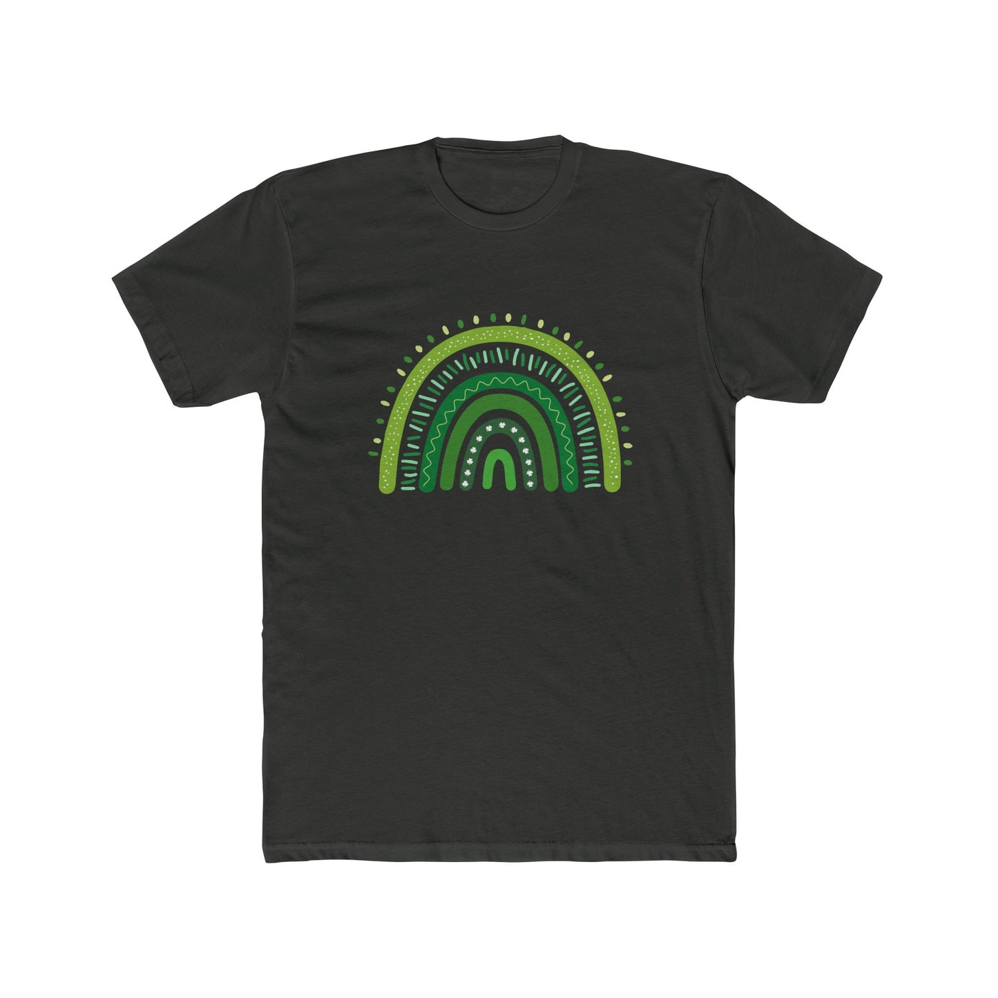 Lucky Men's Shamrock T-Shirt | Green Rainbow & Clover Graphic | St. Patrick's Day Apparel