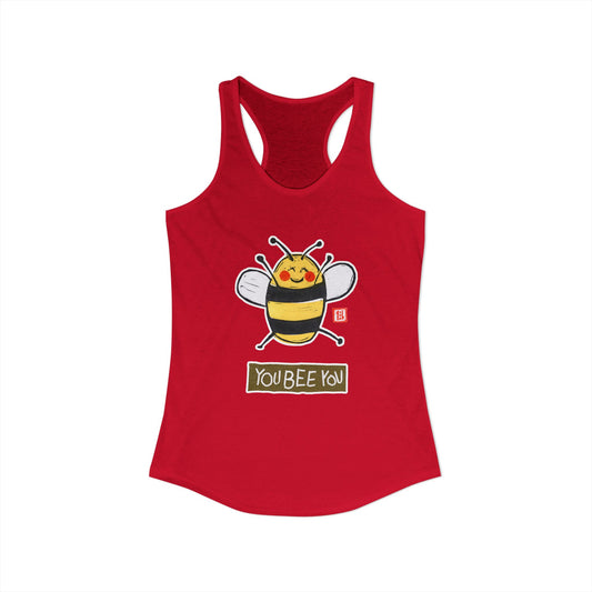 Authenticity Graphic Tank | "You Bee You" Racerback | Self-Acceptance Gift for Her