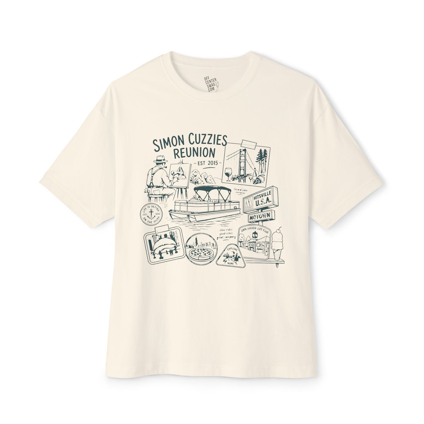 "Cuzzie Reunion" Unisex Oversized Boxy Tee