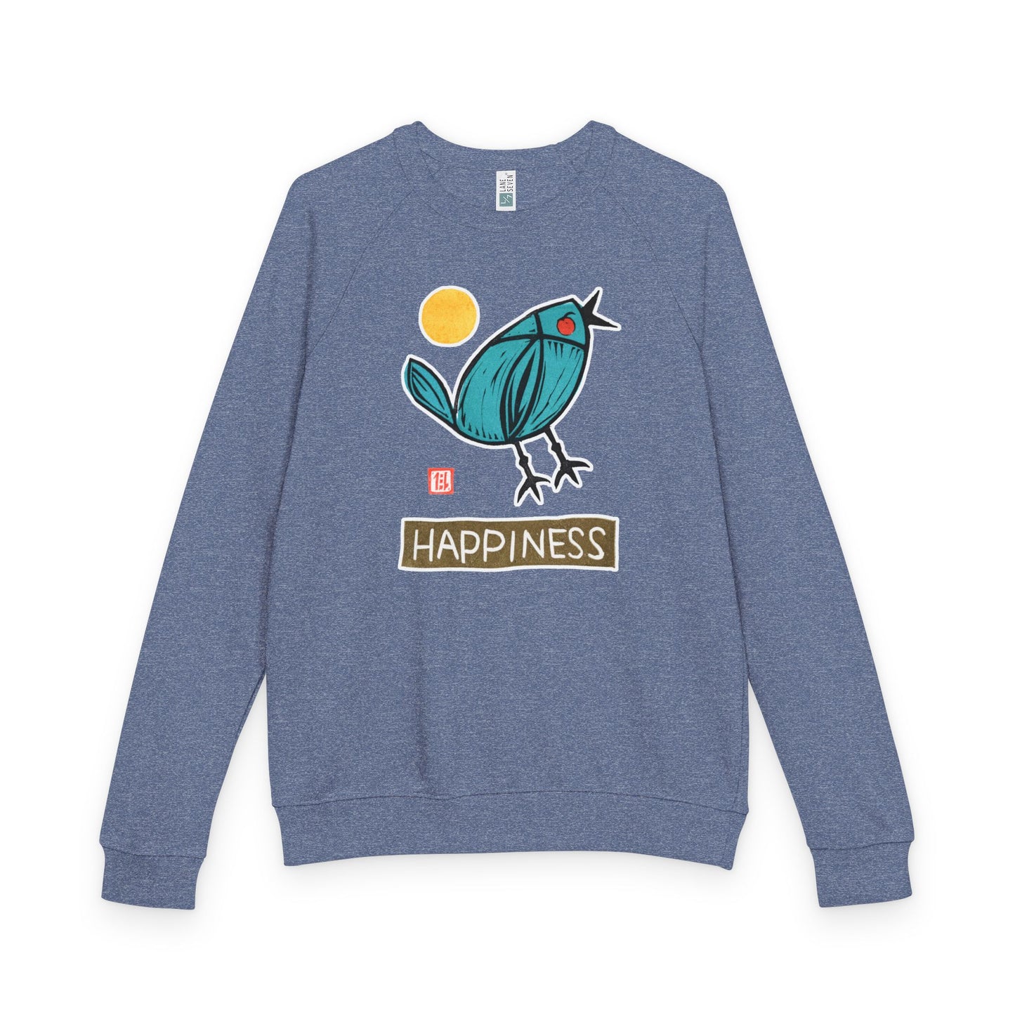 "Bruh" Frog Raglan Crewneck | Small Good Things Collection | Relatable Humor French Terry Sweatshirt