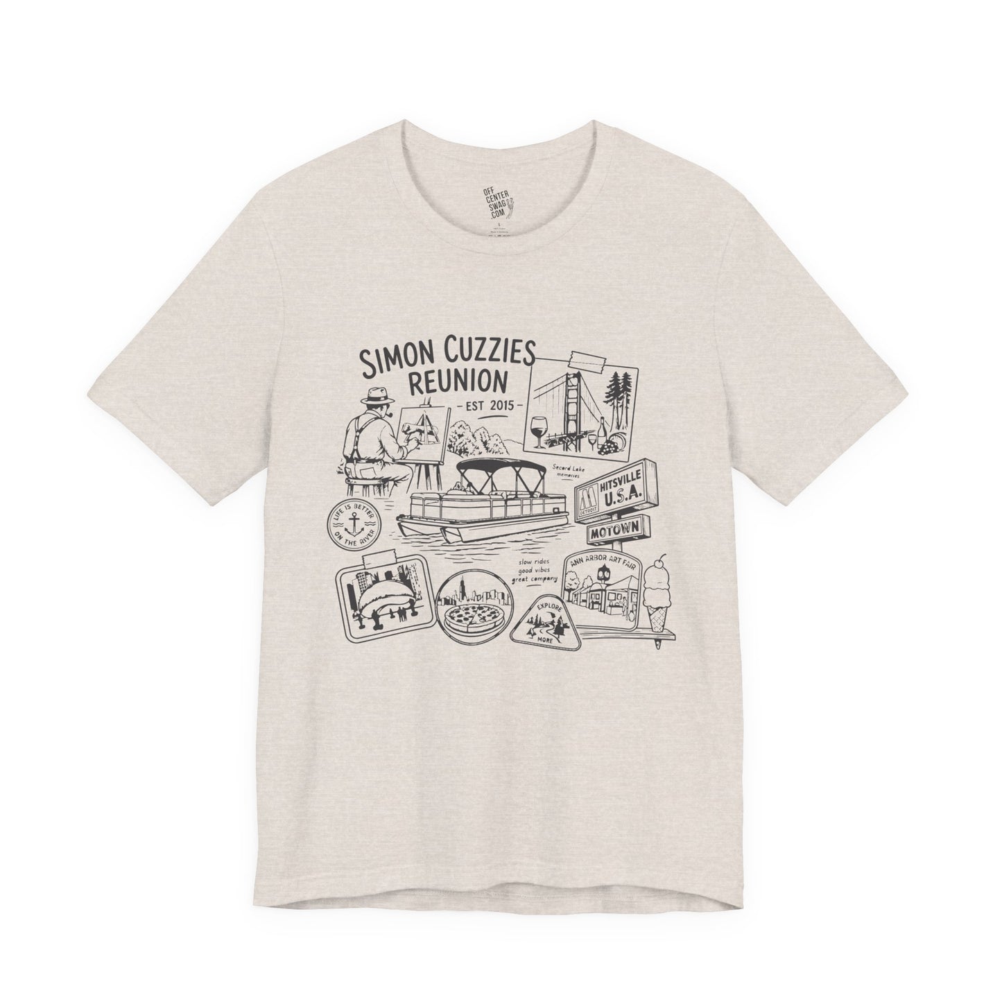"Cuzzie Reunion" Unisex Jersey Short Sleeve Tee