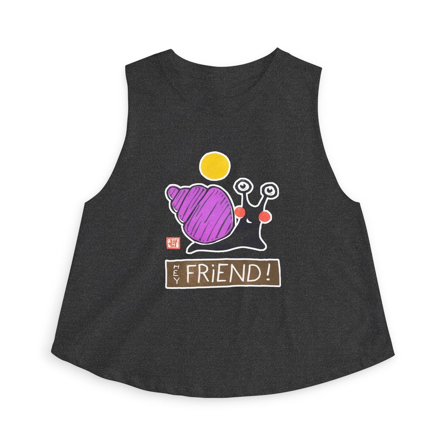 Meaningful Growth Crop Tank | "Small Good Things" Summer Top | Mindful Graphic Muscle Tee
