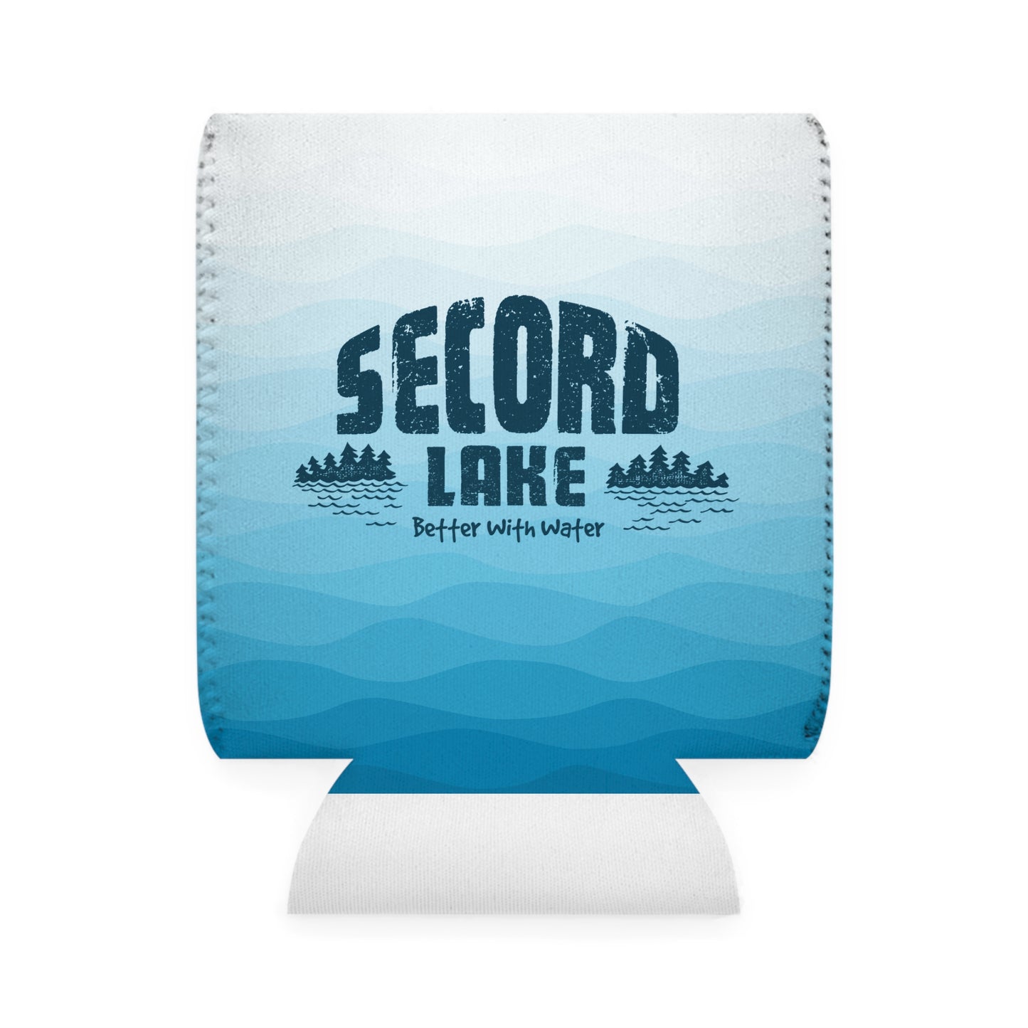 Secord Lake Better with Water Insulated Beer Can Koozie